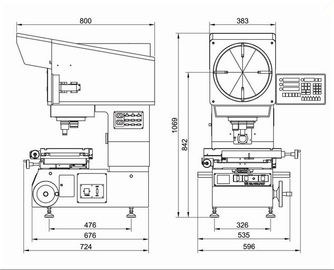 High Precision Optical Measuring Instruments DP100 , Digittal Profile Projector