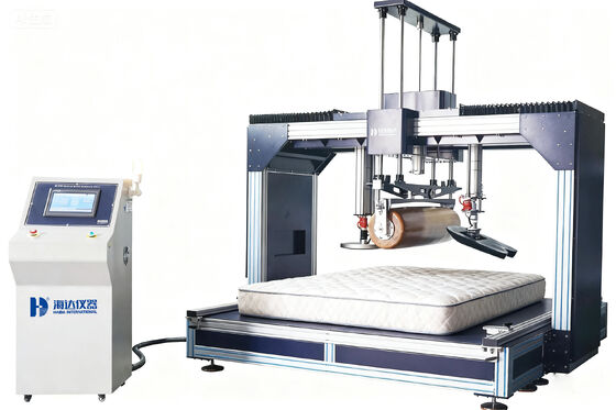 Bon prix Machine complète d'essai de fatigue pour rouleaux de matelas / équipement multifonctionnel d'essai de durabilité des matelas en ligne