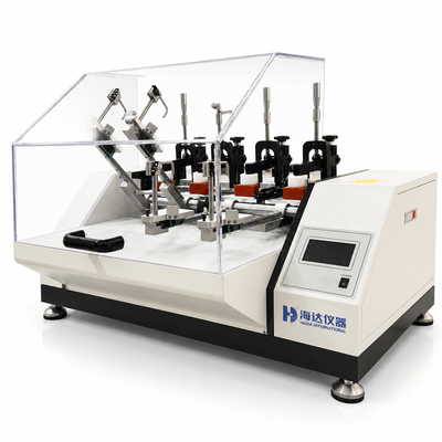 Bon prix Machine d'essai de résistance à la flexion de chaussures HAIDA SATRA TM92, testeur de flexion de chaussures fini, 4 stations, compteur LCD, équipement de test de chaussures En ligne